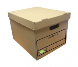 SMART DOCUMENT BOX WITH COVER (12W X 15.5L X 10H)